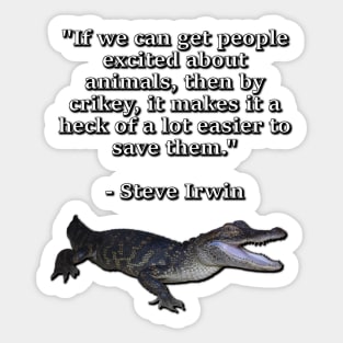 American Alligator Gaping Sticker